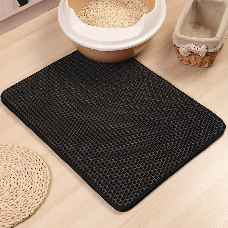 Double-Layer Waterproof Cat Litter Mat