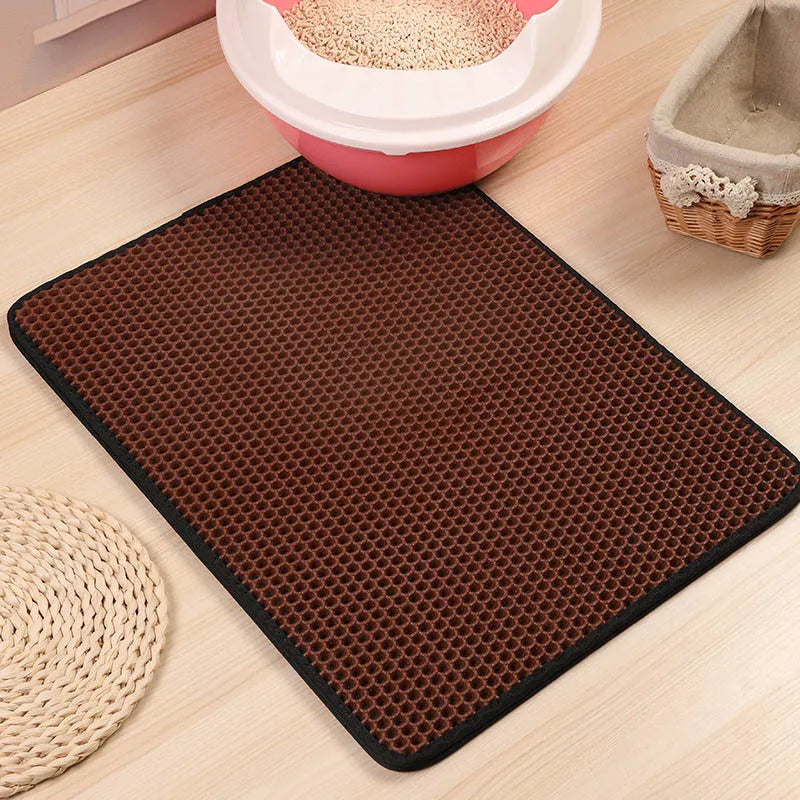 Double-Layer Waterproof Cat Litter Mat