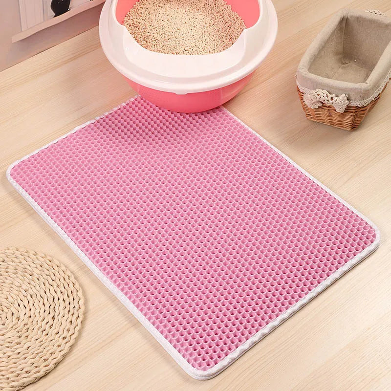 Double-Layer Waterproof Cat Litter Mat