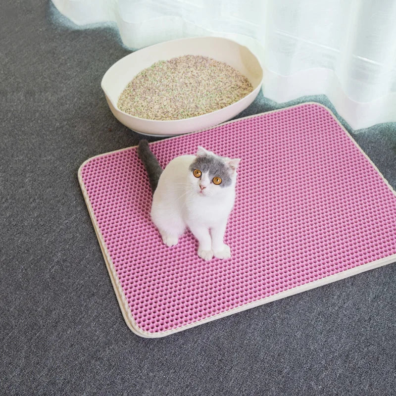 Double-Layer Waterproof Cat Litter Mat