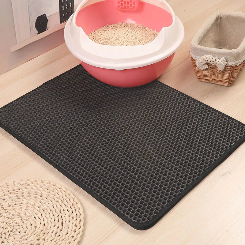 Double-Layer Waterproof Cat Litter Mat